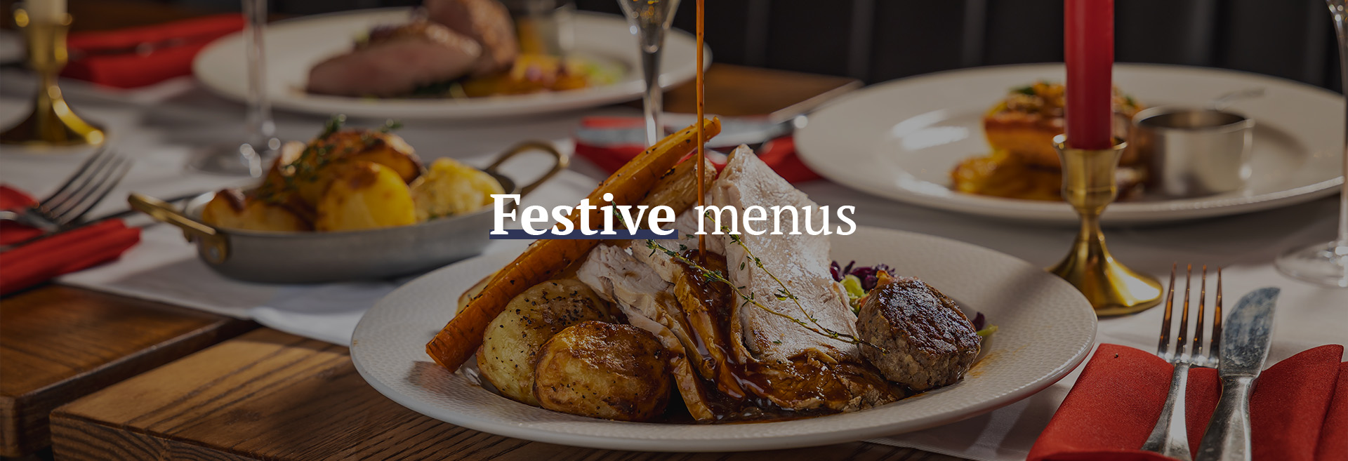 Christmas menu at The Adelphi
